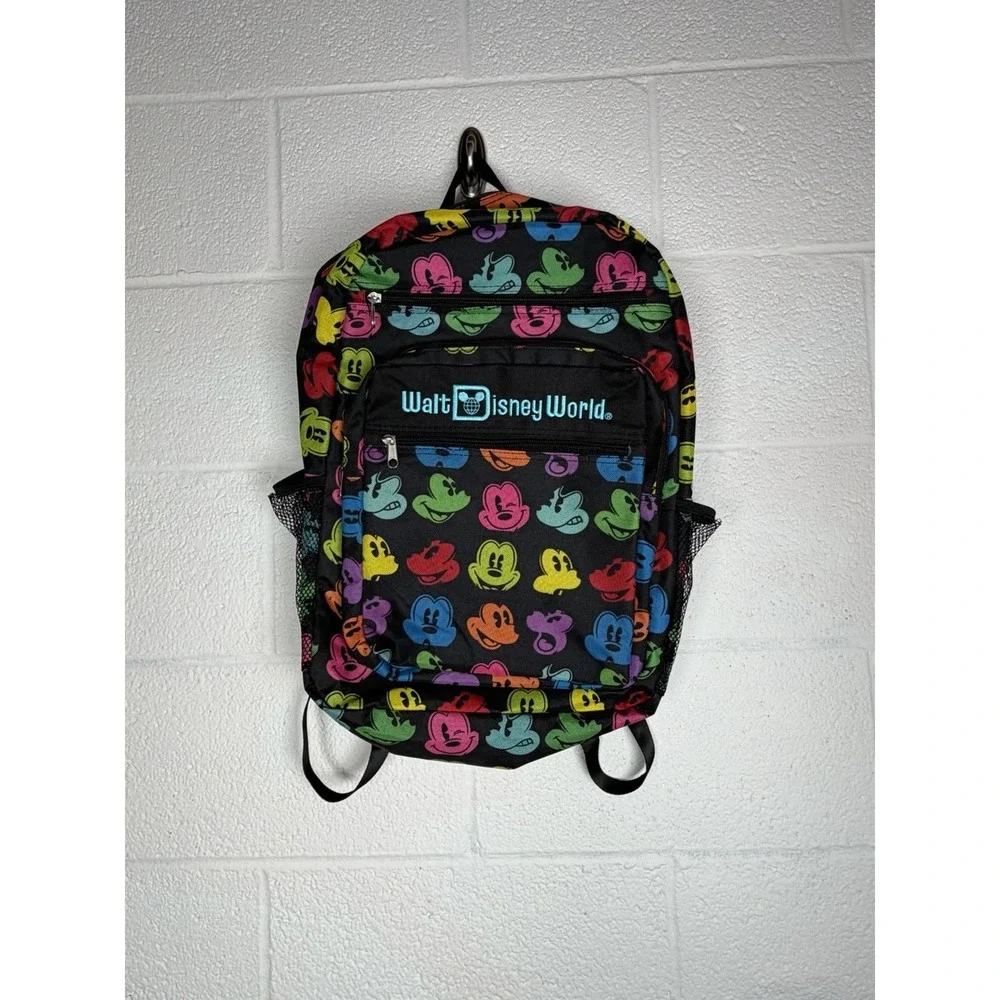 Disney Parks Mickey Mouse Backpack Multicolor Walt Disney World School Bag
